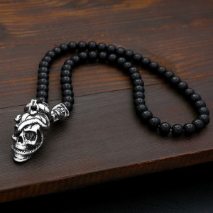 Collier Tête de Mort « Trinité Macabre »