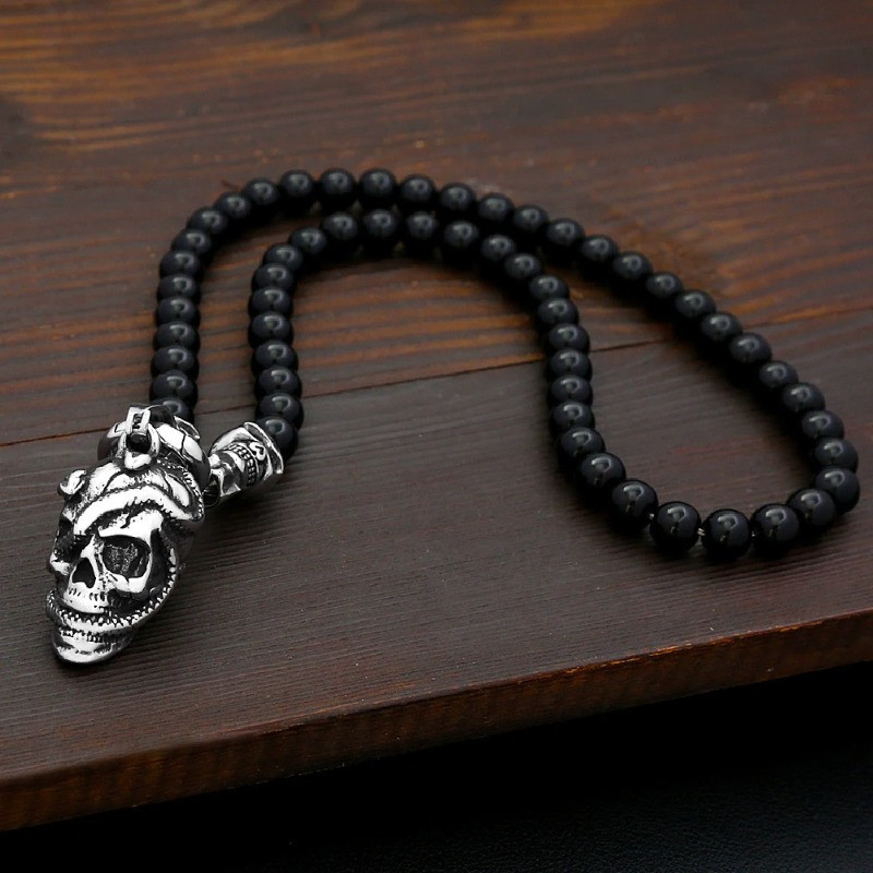 Collier Tête de Mort « Trinité Macabre »