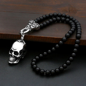 Collier Tête de Mort Ailée « Les Ailes de la Mort »