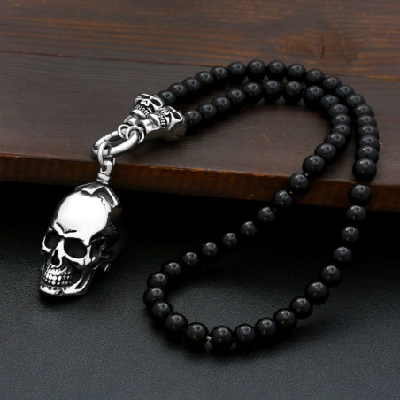 Collier Tête de Mort Ailée « Les Ailes de la Mort »