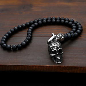 Collier Tête de Mort « Le Crâne d’Acier »