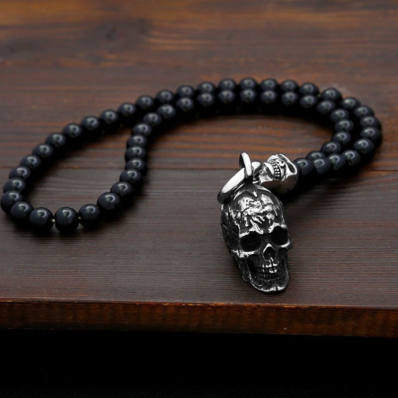 Collier Tête de Mort « Le Crâne d’Acier »
