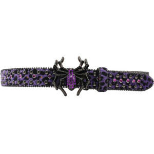 Avant Ceinture Goth Rock Araignée « Veuve Cloutée » - 6 couleurs au choix !
