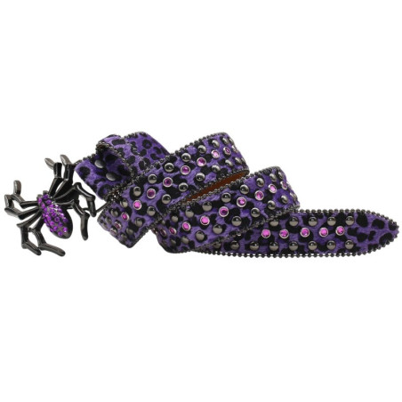 Ceinture Goth Rock Araignée « Veuve Cloutée » - 6 couleurs au choix !