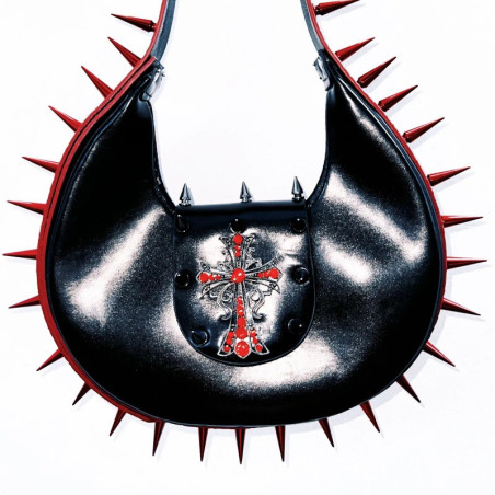 Vue detaille Sac Gothique à Pointes « La Croix Écarlate »