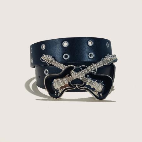Ceinture Rock « Guitares Croisées Rebelles »