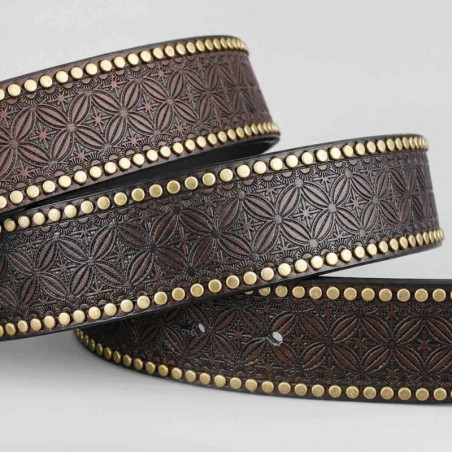 Détails Ceinture Tête de Mort Western « Longhorn Hors-la-Loi »