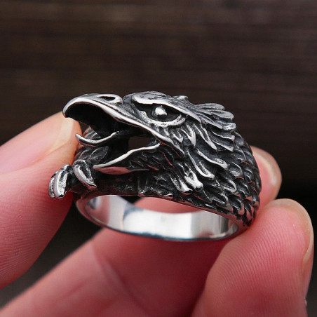 Bague Tête de Mort « Aigle Sauvage »
