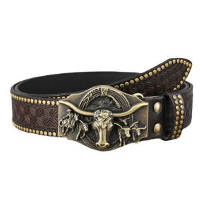 Ceinture Tête de Mort Western « Bison des Terres Sauvages »