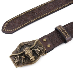 Ceinture Tête de Mort Western « Bison des Terres Sauvages »