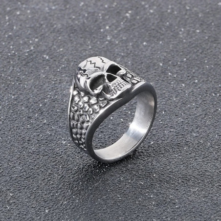 Avant Bague Tête de Mort « Crâne Fracturé »