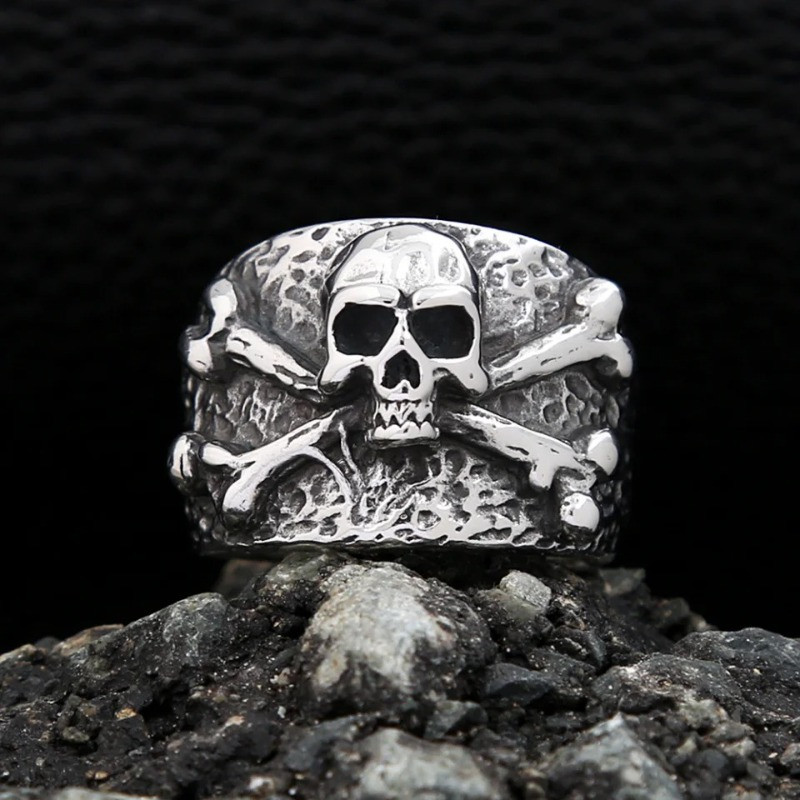 Avant Bague Tête de Mort « Pirate Corsaire »