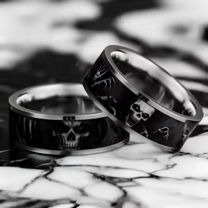 Bague Tête de Mort « Crânes des Ténèbres »