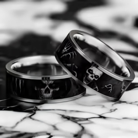 Bague Tête de Mort « Crânes des Ténèbres »