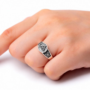 Vue portee Bague Viking L’Alliance du Destin