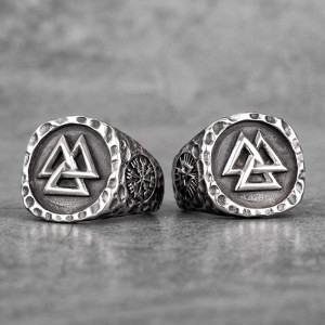 Avant Bague Viking "Murmure des Neuf Mondes"