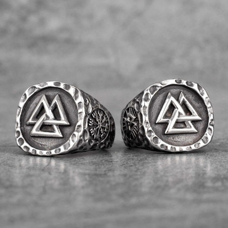Avant Bague Viking "Murmure des Neuf Mondes"