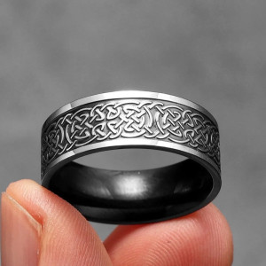 Bague Viking Skuld Couleur Noir