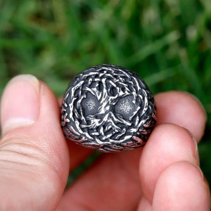 Bague Viking Racine d'Asgard