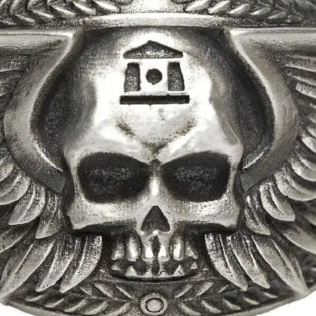 Détails Bague Tête de Mort « Crâne Ailé »