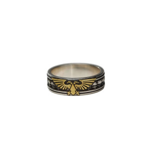 Bague Tête de Mort « Aigle Impérial » Couleur Or