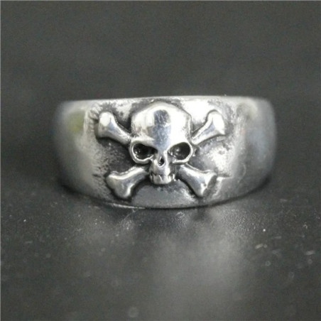 Avant Bague Tête de Mort « Pavillon Skull Pirate »