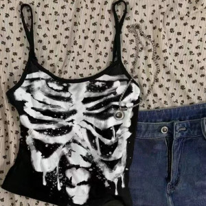 Débardeur Tête de Mort Femme « Squelette Nocturne »