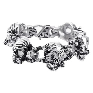 Vue generale Bracelet Tête de Mort « La Horde des Damnés »
