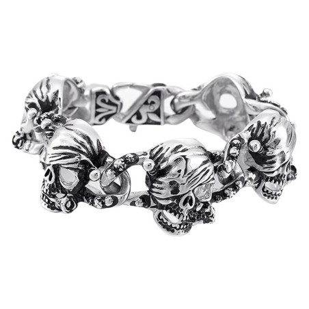Vue generale Bracelet Tête de Mort « La Horde des Damnés »