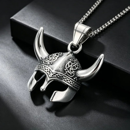 Collier Viking « Le Casque du Valhalla »