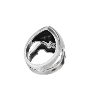 Vue Arrierre Bague Tête de Mort « Mâchoire d’Acier »