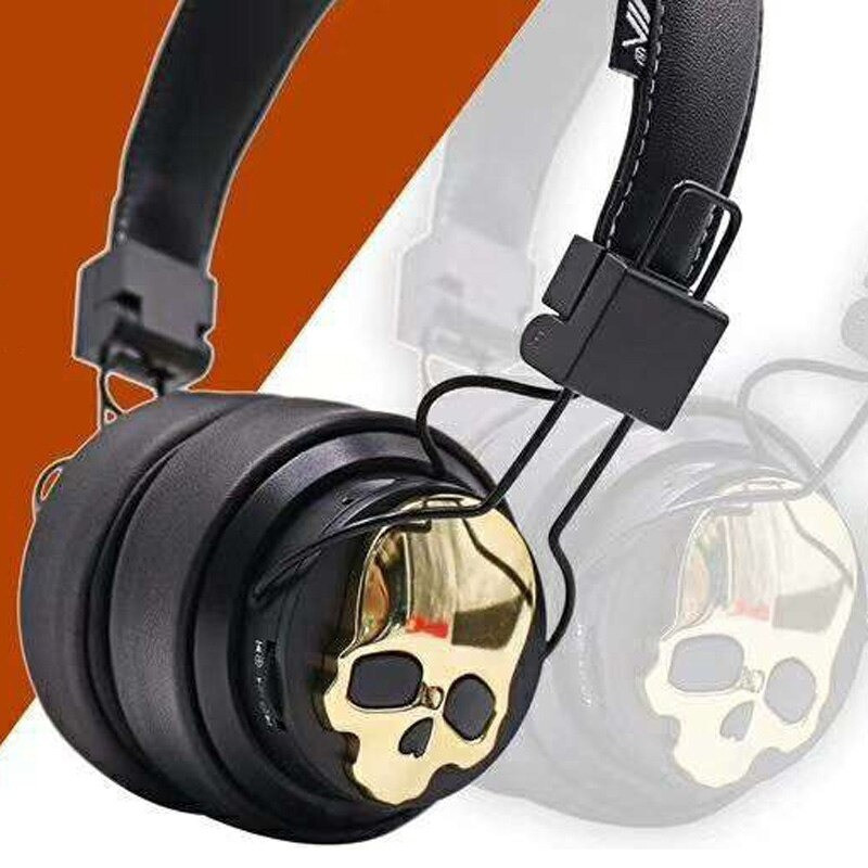 Casque Bluetooth Tête de Mort