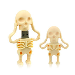 Clé USB Tete de Mort squelette