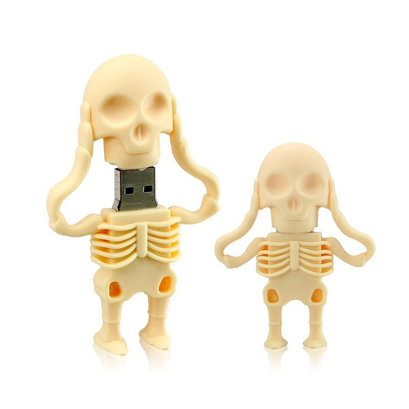 Clé USB Tete de Mort squelette