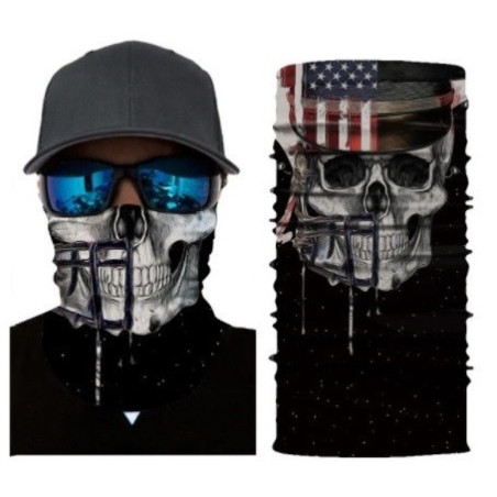 Tour de Cou Tête de Mort USA Skull - modèle 1