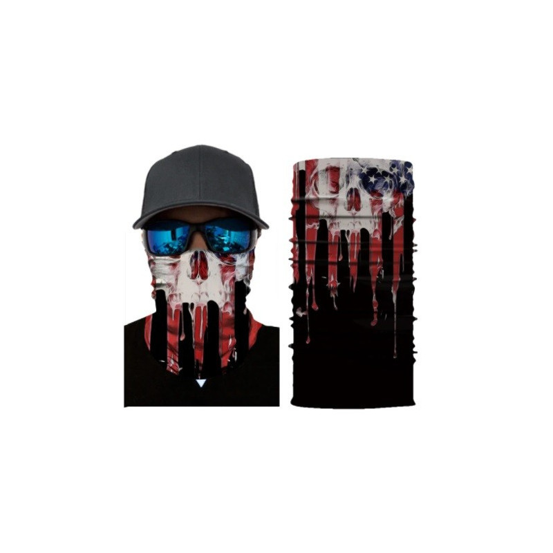 Tour de Cou Tête de Mort USA Skull - modèle 2