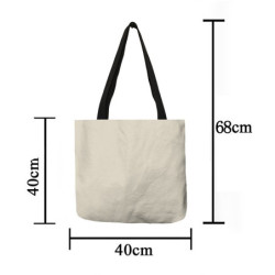 Dimensions du Sac Tote bag Tête de Mort Crâne Fleuri 