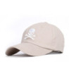 Casquette Tête de Mort Pirate Couleur beige