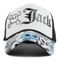 Casquette Tête de Mort M. Jack couleur blanc