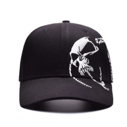 Vue design de la Casquette Tête de Mort Démon