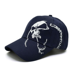 Casquette Tête de Mort Démon Couleur Bleu