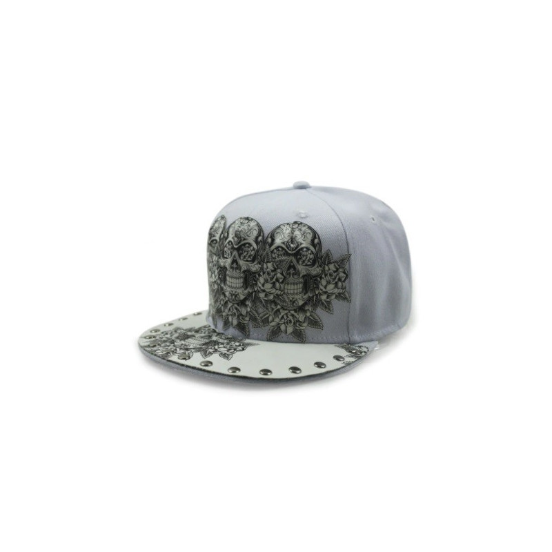Casquette Tête de Mort Artiste Couleur blanc