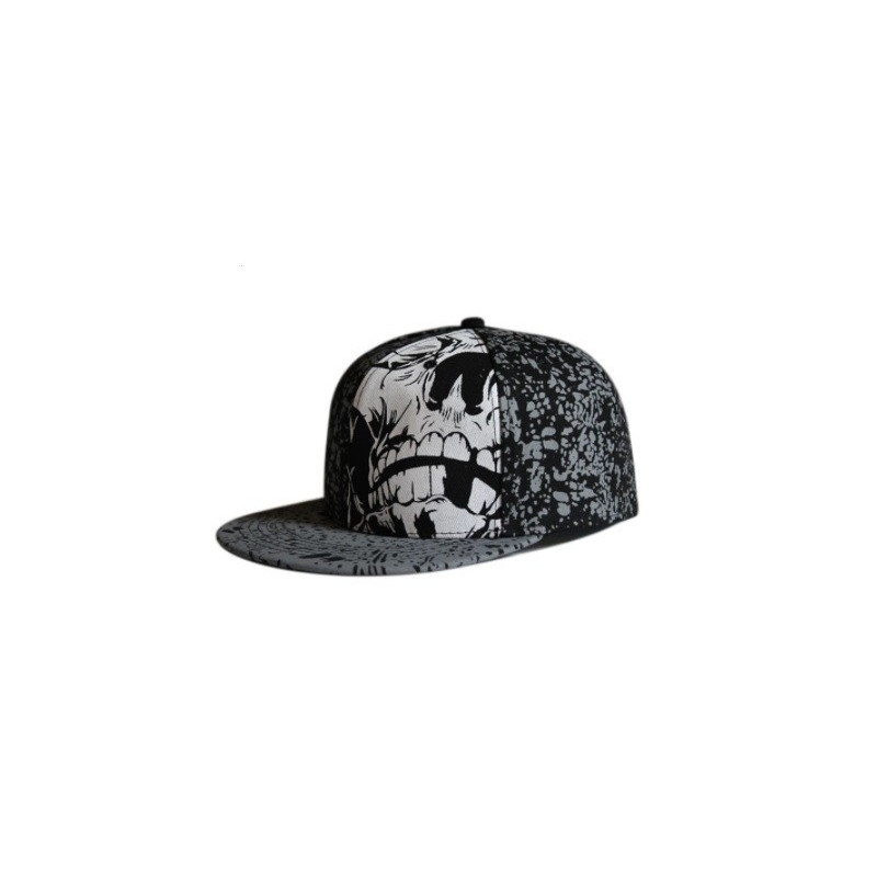 Casquette Tête de Mort Hip Hop motif