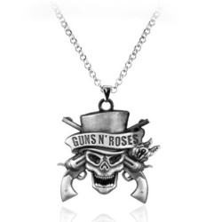 Collier Tête de Mort Gun N Roses