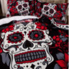 Housse de Couette + Taie(s) d'oreiller Skull Tête de Mort Mexicaine