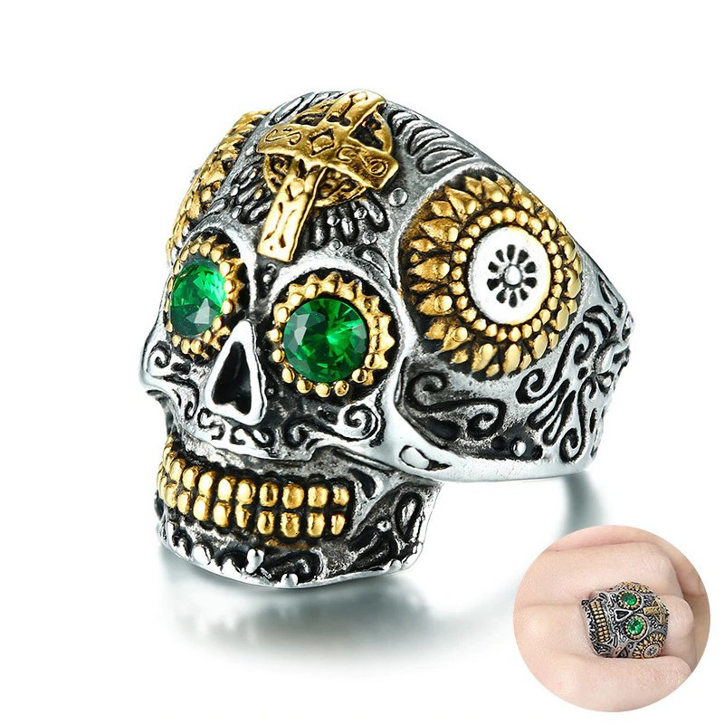 Bague Tete de Mort Mexicaine