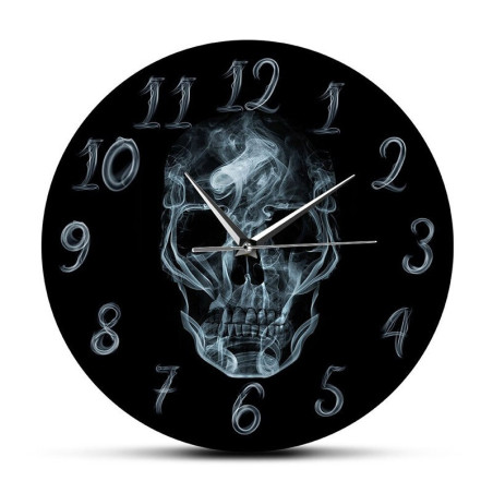 Horloge Tête de Mort Ghost - modèle sans cadre !