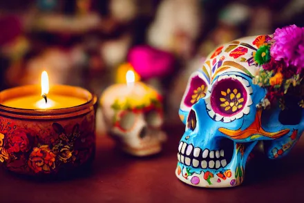 Vignette Jour des morts Dia de los muertos